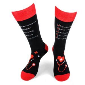 UNISEX Men Women HEALTHCARE/MEDICAL Socks #REALSUPERHERO New in Pkg